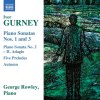 Gurney: Piano Sonatas Nos. 1 & 3 - Rowley (Naxos)